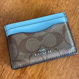 Coach Card Case in Signature Canvas